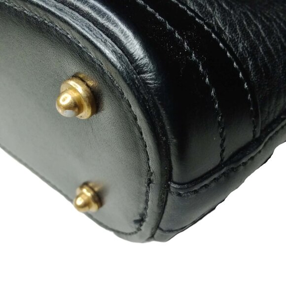 Rare VIntage Dooney & Bourke East/West Shoulder Bag P174 in Black - Picture 5 of 13